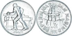 World Coins - Coin, San Marino, 2 Lire, 1978, Rome, , Aluminum, KM:77