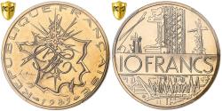 World Coins - France, 10 Francs, Mathieu, 1985, Paris, Tranche B, Copper-nickel, PCGS,