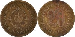 World Coins - Coin, Yugoslavia, 20 Para, 1975