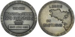 World Coins - France, Medal, Usines Legris, Bretagne, Business & industry, 1979,