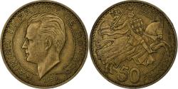 World Coins - Monaco, Rainier III, 50 Francs, Cinquante, 1950, Aluminum-Bronze, , KM:132