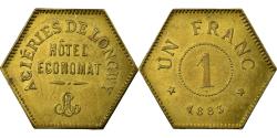 World Coins - Coin, France, Aciéries de Longwy, Hôtel Economat, Longwy, 1 Franc, 1883