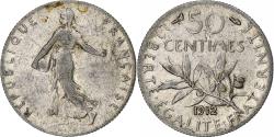 World Coins - Coin, France, Semeuse, 50 Centimes, 1912, Paris, , Silver, KM:854