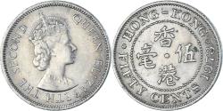 World Coins - Coin, Hong Kong, 50 Cents, 1973