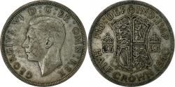 World Coins - Great Britain, George VI, 1/2 Crown, 1940, British Royal Mint, Silver,