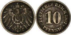 World Coins - Coin, GERMANY - EMPIRE, Wilhelm II, 10 Pfennig, 1907, Berlin,
