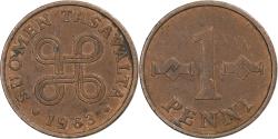 World Coins - Finland, Penni, 1963