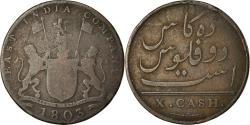 World Coins - Coin, INDIA-BRITISH, MADRAS PRESIDENCY, 10 Cash, 1803, Soho Mint, Birmingham