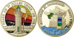 World Coins - France, Token, Phares des Pays de la Loire, Copper-nickel Aluminium, Souvenirs