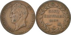 World Coins - Coin, Monaco, Honore V, 5 Centimes, Cinq, 1837, Monaco, , Cast Brass
