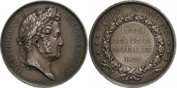 World Coins - France, Medal, Louis Philippe I, Fêtes de la Ville d'Amiens, 1833, Silver