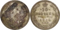 World Coins - Coin, Russia, Nicholas II, 10 Kopeks, 1910, Saint-Petersburg, , Silver