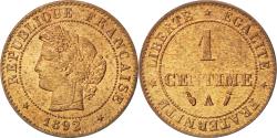 World Coins - Coin, France, Cérès, Centime, 1892, Paris, , Bronze, KM:826.1