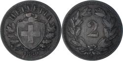 World Coins - Coin, Switzerland, 2 Rappen, 1850, Paris, , Bronze, KM:4.1