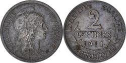 World Coins - Coin, France, Dupuis, 2 Centimes, 1911, Paris, , Bronze, KM:841