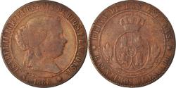 World Coins - Coin, Spain, Isabel II, 5 Centimos, 1868, Barcelona, , Copper, KM:635.1
