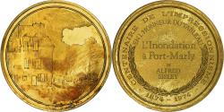 World Coins - France, Medal, L'Inondation à Port-Marly, Alfred Sisley, Vermeil,