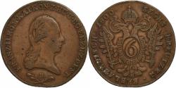 World Coins - Austria, Franz II, 6 Kreuzer, 1800, Kremnica, Copper, , KM:2128
