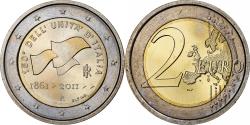 World Coins - Italy, 2 Euro, italian unification 150 th anniversary, 2011, Rome,