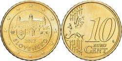 World Coins - Slovakia, 10 Euro Cent, 2012, Kremnica, BU, , Nordic gold, KM:98
