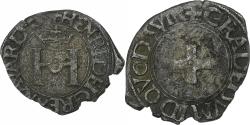 World Coins - Kingdom of Navarre, Henri d'Albret, Liard à la croisette, 1541-1555, Billon