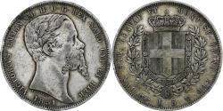 World Coins - Italy, Vittorio Emanuele II, 5 Lire, 1851, Torino, Silver, , KM:144.1
