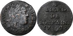 World Coins - Duchy of Lorraine, Leopold I, Liard de Lorraine, 1728, Nancy, Copper,