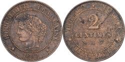 World Coins - France, Cérès, 2 Centimes, 1890, Paris, , Bronze, KM:827.1