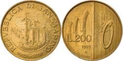 World Coins - Coin, San Marino, 200 Lire, 1993, , Aluminum-Bronze, KM:300