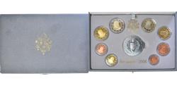 World Coins - Vatican, Euro-Set, 2006, Rome, 8 Monnaies Euro-1 Médaille silver,BE,
