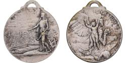 World Coins - France, Medal, Liberatum, Victoire de la France, 1919, Silvered Brass, Laurens