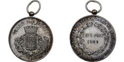 World Coins - France, Medal, Concours International de Musique, Paris, 1900, Silvered bronze
