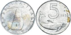 World Coins - Coin, Italy, 5 Lire, 1955, Rome, , Aluminum, KM:92