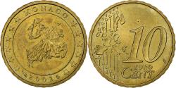 World Coins - France, Rainier III, 10 Euro Cent, 2002, Nordic gold, , KM:170
