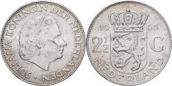 World Coins - Netherlands, Juliana, 2-1/2 Gulden, 1966, Silver, , KM:185