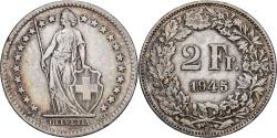 World Coins - Switzerland, 2 Francs, 1945, Bern, Silver, , KM:21