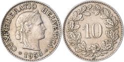 World Coins - Coin, Switzerland, 10 Rappen, 1953