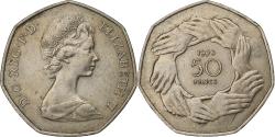 World Coins - Great Britain, Elizabeth II, 50 Pence, 1973, Copper-nickel, , KM:918