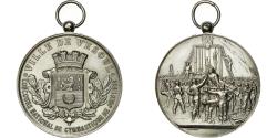World Coins - France, Medal, Concours National de Gymnastique, Vesoul, 1885, Vernon
