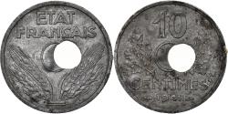 World Coins - Coin, France, État français, 10 Centimes, 1941, Paris, Trou Décentré