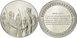 World Coins - France, Medal, Les Présidents de la République, René Coty, , Silver
