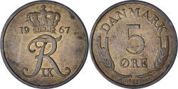 World Coins - Denmark, 5 Öre, 1967