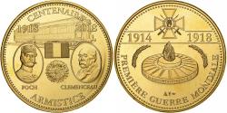 World Coins - France, Medal, Centenaire de la Première Guerre Mondiale, Armistice