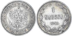 World Coins - Coin, Finland, Alexander III, Markka, 1890, Helsinki, , Silver, KM:3.2