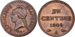 World Coins - France, Centime, Dupré, 1849, Paris, Bronze,