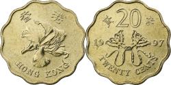 World Coins - Hong Kong, 20 Cents, 1997, Nickel-brass, , KM:73