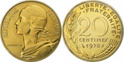 World Coins - France, 20 Centimes, Marianne, 1978, MDP, série FDC, Bronze-Aluminium