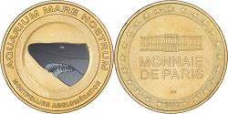 World Coins - France, Token, Aquarium Mare Nostrum, 2012, Copper-nickel Aluminium, MDP
