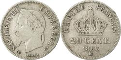 World Coins - Coin, France, Napoleon III, Napoléon III, 20 Centimes, 1866, Bordeaux