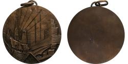 World Coins - France, Medal, Chantier, Ville, Construction, 1973, Art nouveau,